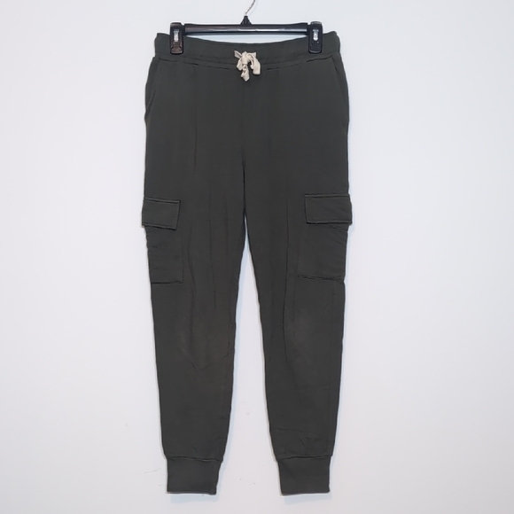 Monrow Soft Knit Cargo Joggers Pants - Picture 1 of 4